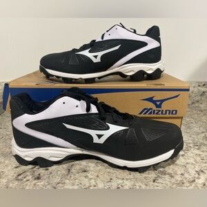 Mizuno 9-Spike Womens Softball Cleats Size 10 White Black New With Box
